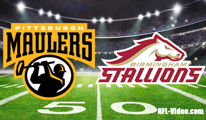 Pittsburgh Maulers vs Birmingham Stallions Full Game Replay 2023 USFL FINAL