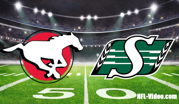 Calgary Stampeders vs Saskatchewan Roughriders Full Game Replay 2023 CFL Week 6