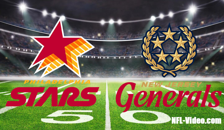 Philadelphia Stars vs New Jersey Generals Full Game Replay 2023 USFL Week 9