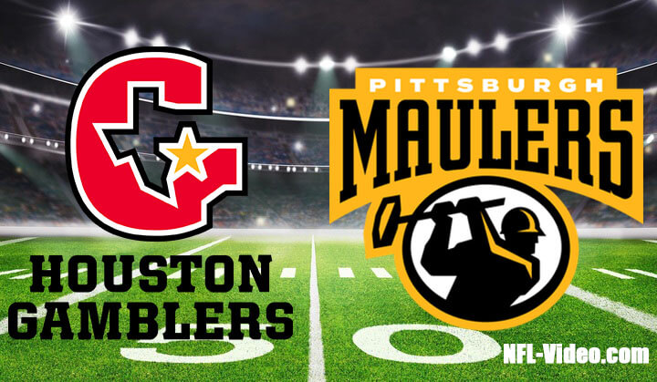 Houston Gamblers vs Pittsburgh Maulers Full Game Replay 2023 USFL Week 8