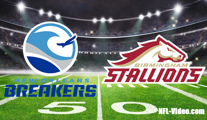 New Orleans Breakers vs Birmingham Stallions Full Game Replay 2023 USFL Semi-Final