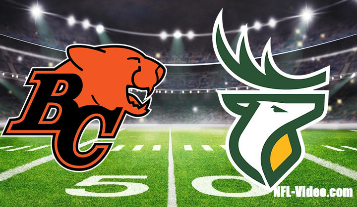 BC Lions vs Edmonton Elks Full Game Replay 2023 CFL Week 8