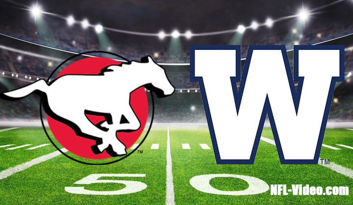 Calgary Stampeders vs Winnipeg Blue Bombers Full Game Replay 2023 CFL Week 5