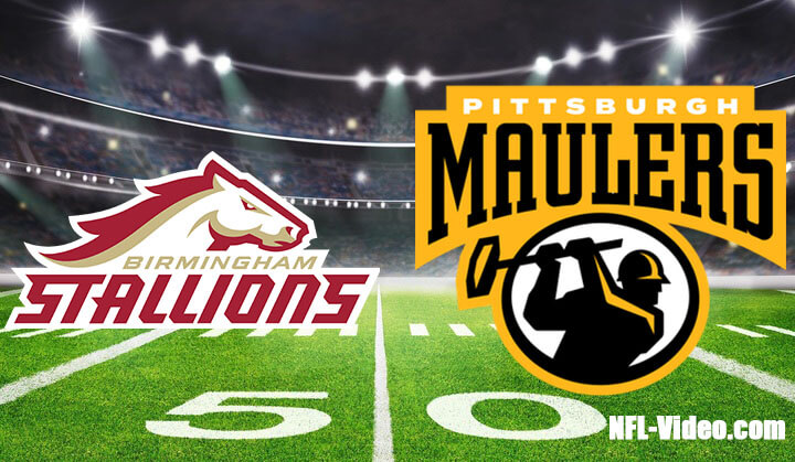 Birmingham Stallions vs Pittsburgh Maulers Full Game Replay 2023 USFL Week 4