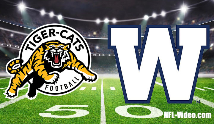 Hamilton Tiger-Cats vs Winnipeg Blue Bombers Full Game Replay 2023 CFL Week 1