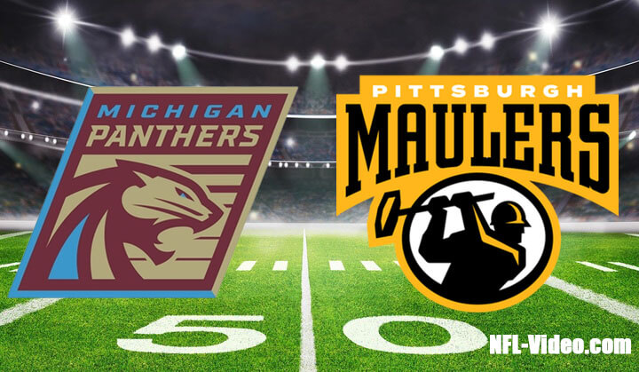 Michigan Panthers vs Pittsburgh Maulers Full Game Replay 2023 USFL Week 9