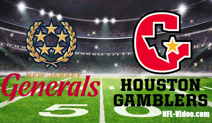 New Jersey Generals vs Houston Gamblers Full Game Replay 2023 USFL Week 6