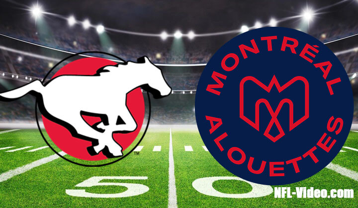 Calgary Stampeders vs Montreal Alouettes Full Game Replay 2023 CFL Week 8