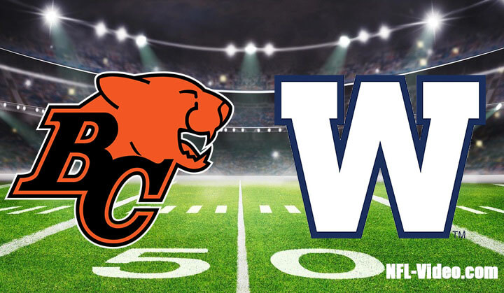 BC Lions vs Winnipeg Blue Bombers Full Game Replay 2023 CFL Week 3