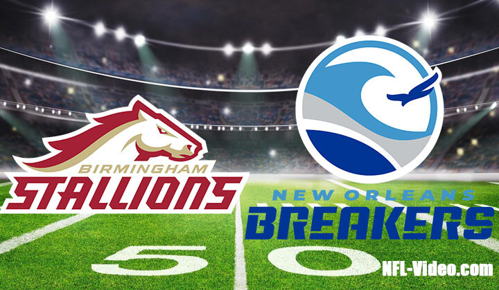 Birmingham Stallions vs New Orleans Breakers Full Game Replay 2023 USFL Week 7