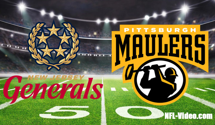 New Jersey Generals vs Pittsburgh Maulers Full Game Replay 2023 USFL Week 2