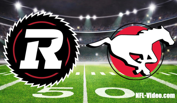Ottawa Redblacks vs Calgary Stampeders Full Game Replay 2023 CFL Week 7