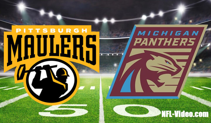 Pittsburgh Maulers vs Michigan Panthers Full Game Replay 2023 USFL Week 5