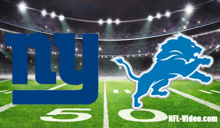 New York Giants vs Detroit Lions Full Game Replay 2023 NFL Preseason Week 1