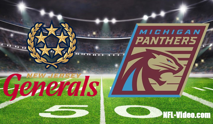 New Jersey Generals vs Michigan Panthers Full Game Replay 2023 USFL Week 3