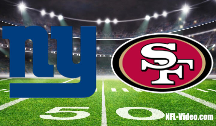 New York Giants vs San Francisco 49ers Full Game Replay 2023 NFL Week 3