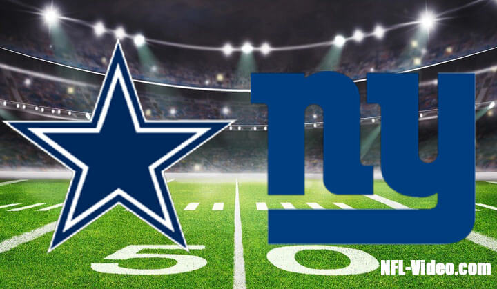 Dallas Cowboys vs New York Giants Full Game Replay 2023 NFL Week 1