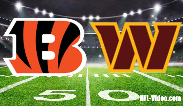 Cincinnati Bengals vs Washington Commanders Full Game Replay 2023 NFL Preseason Week 3