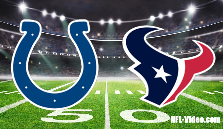 Indianapolis Colts vs Houston Texans Full Game Replay 2023 NFL Week 2