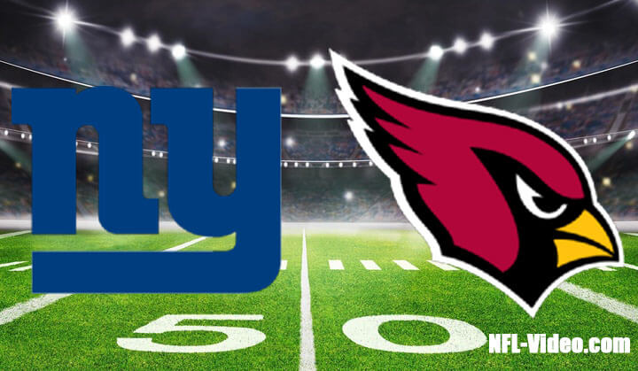 New York Giants vs Arizona Cardinals Full Game Replay 2023 NFL Week 2