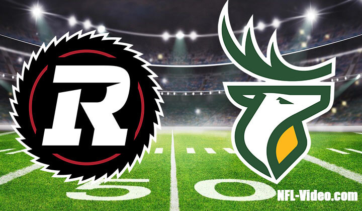 Ottawa Redblacks vs Edmonton Elks Full Game Replay 2023 CFL Week 12