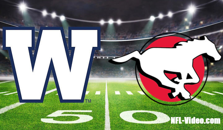 Winnipeg Blue Bombers vs Calgary Stampeders Full Game Replay 2023 CFL Week 11