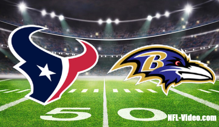 Houston Texans vs Baltimore Ravens Full Game Replay 2023 NFL Week 1