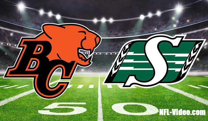 BC Lions vs Saskatchewan Roughriders Full Game Replay 2023 CFL Week 11