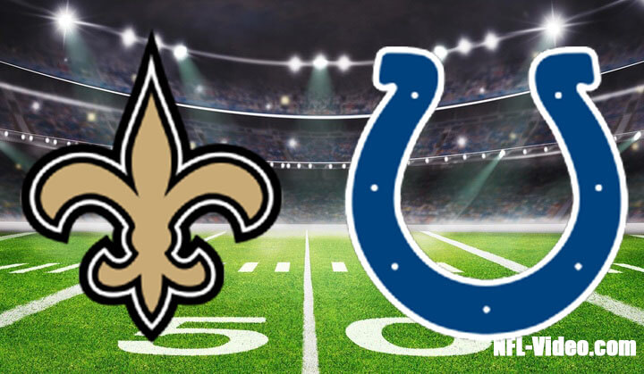 New Orleans Saints vs Indianapolis Colts Full Game Replay 2023 NFL Week 8