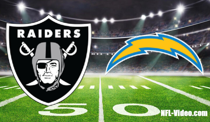 raiders chargers full game