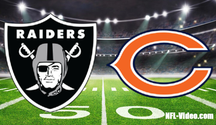 Las Vegas Raiders vs Chicago Bears Full Game Replay 2023 NFL Week 7