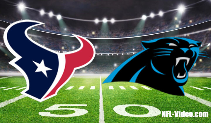 Houston Texans vs Carolina Panthers Full Game Replay 2023 NFL Week 8