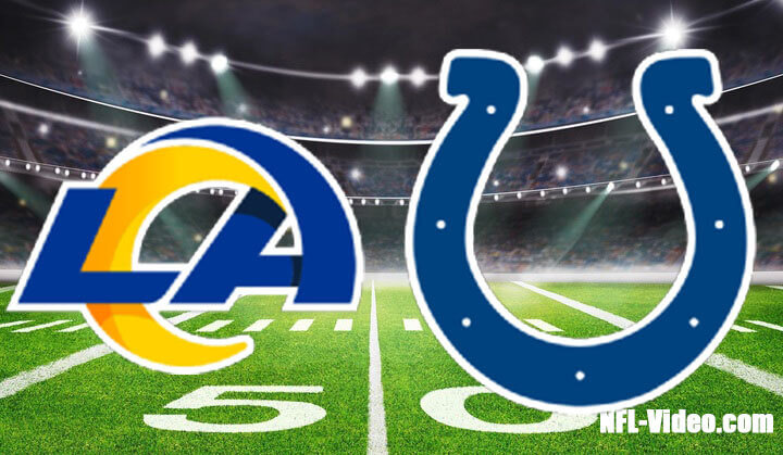 Los Angeles Rams vs Indianapolis Colts Full Game Replay 2023 NFL Week 4
