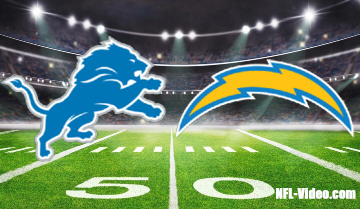 Detroit Lions vs Los Angeles Chargers Full Game Replay 2023 NFL Week 10