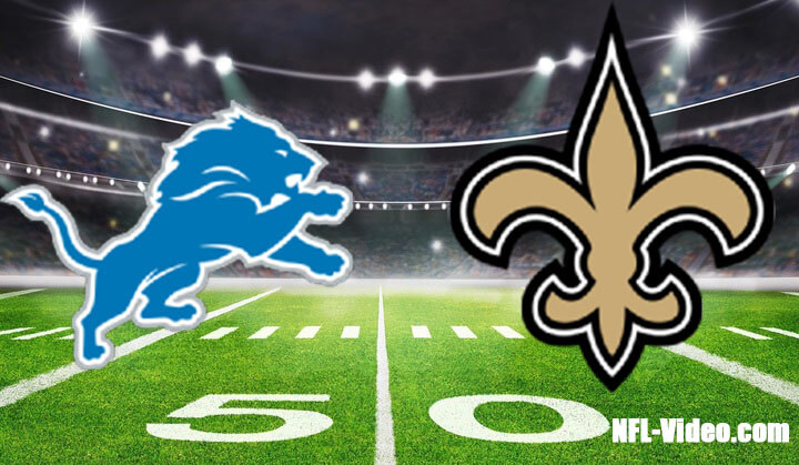 Detroit Lions vs New Orleans Saints Full Game Replay 2023 NFL Week 13