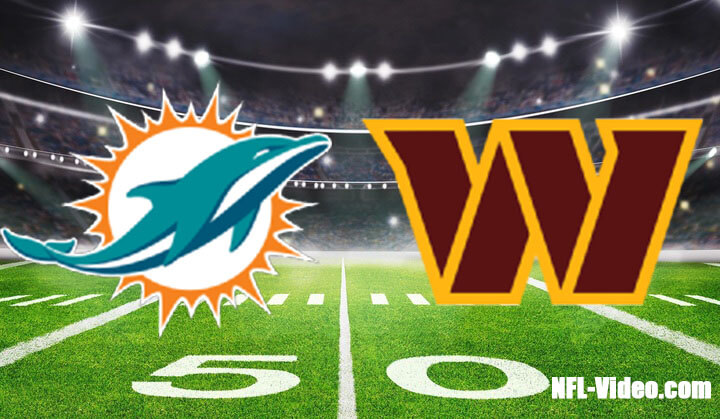 Miami Dolphins vs Washington Commanders Full Game Replay 2023 NFL Week 13