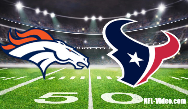 Denver Broncos vs Houston Texans Full Game Replay 2023 NFL Week 13