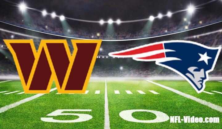 Washington Commanders vs New England Patriots Full Game Replay 2023 NFL Week 9