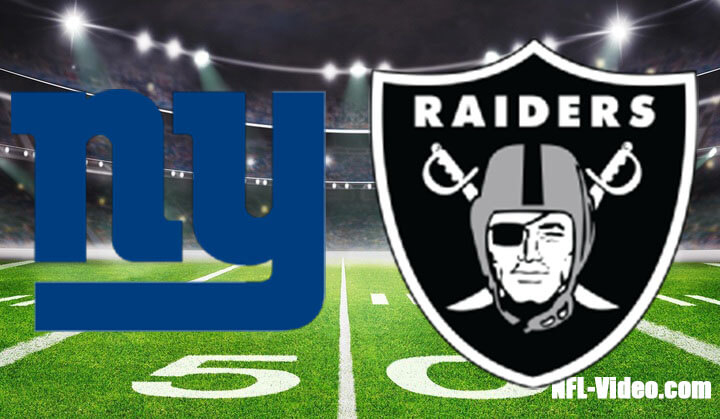 New York Giants vs Las Vegas Raiders Full Game Replay 2023 NFL Week 9