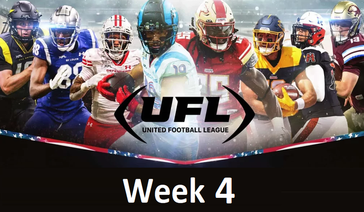 UFL Week 4 2024 Full Game Replays