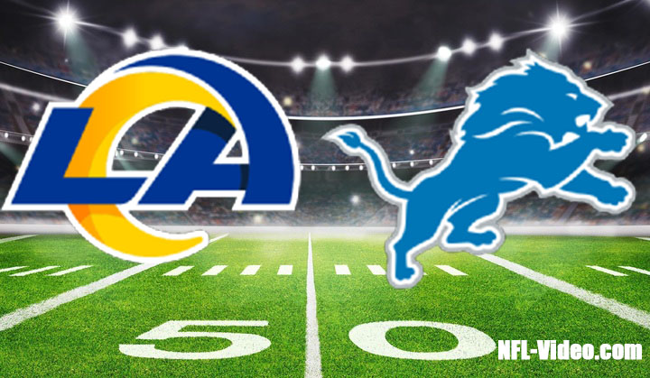 Los Angeles Rams vs Detroit Lions Full Game Replay 2023 NFL Wild Card