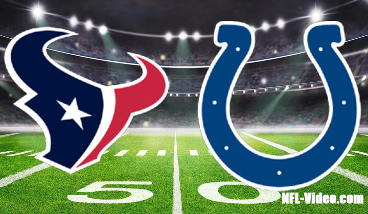 Houston Texans vs Indianapolis Colts Full Game Replay 2023 NFL Week 18