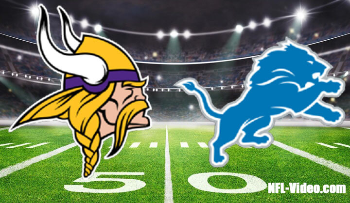 Minnesota Vikings vs Detroit Lions Full Game Replay 2023 NFL Week 18