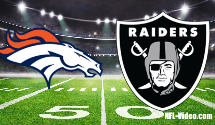 Denver Broncos vs Las Vegas Raiders Full Game Replay 2023 NFL Week 18