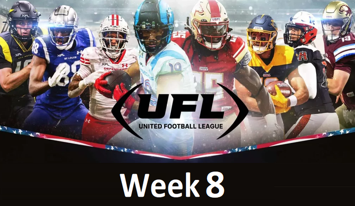 UFL Week 8 2024 Full Game Replays