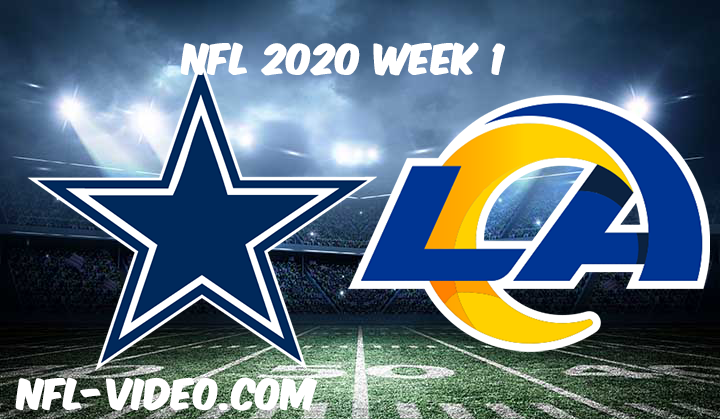 Dallas Cowboys vs Los Angeles Rams Full Game & Highlights NFL 2020 Week 1