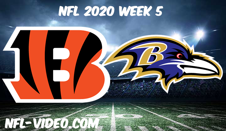 Cincinnati Bengals vs Baltimore Ravens Full Game & Highlights NFL 2020 Week 5