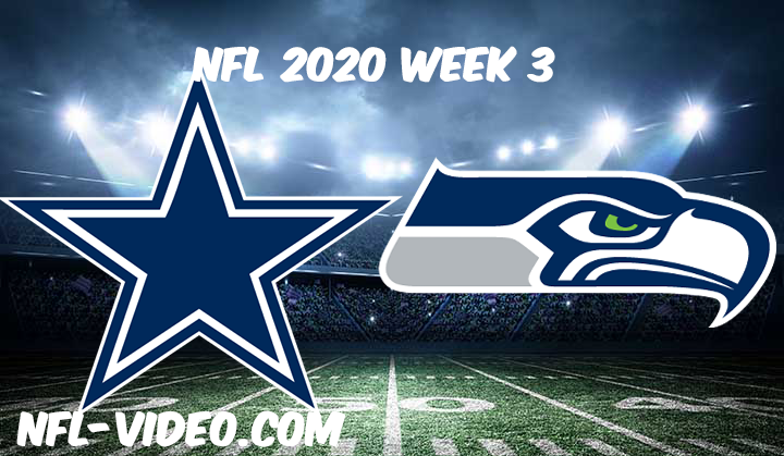 Dallas Cowboys vs Seattle Seahawks Full Game & Highlights NFL 2020 Week 3
