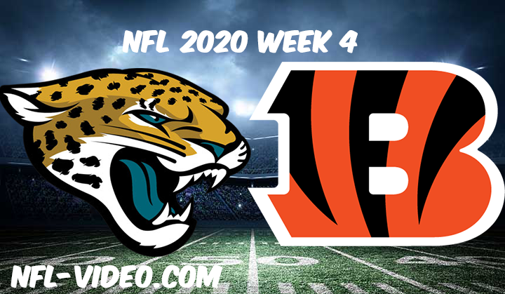 Jacksonville Jaguars vs Cincinnati Bengals Full Game & Highlights NFL 2020 Week 4