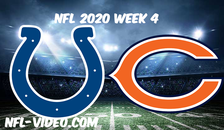 Indianapolis Colts vs Chicago Bears Full Game & Highlights NFL 2020 Week 4